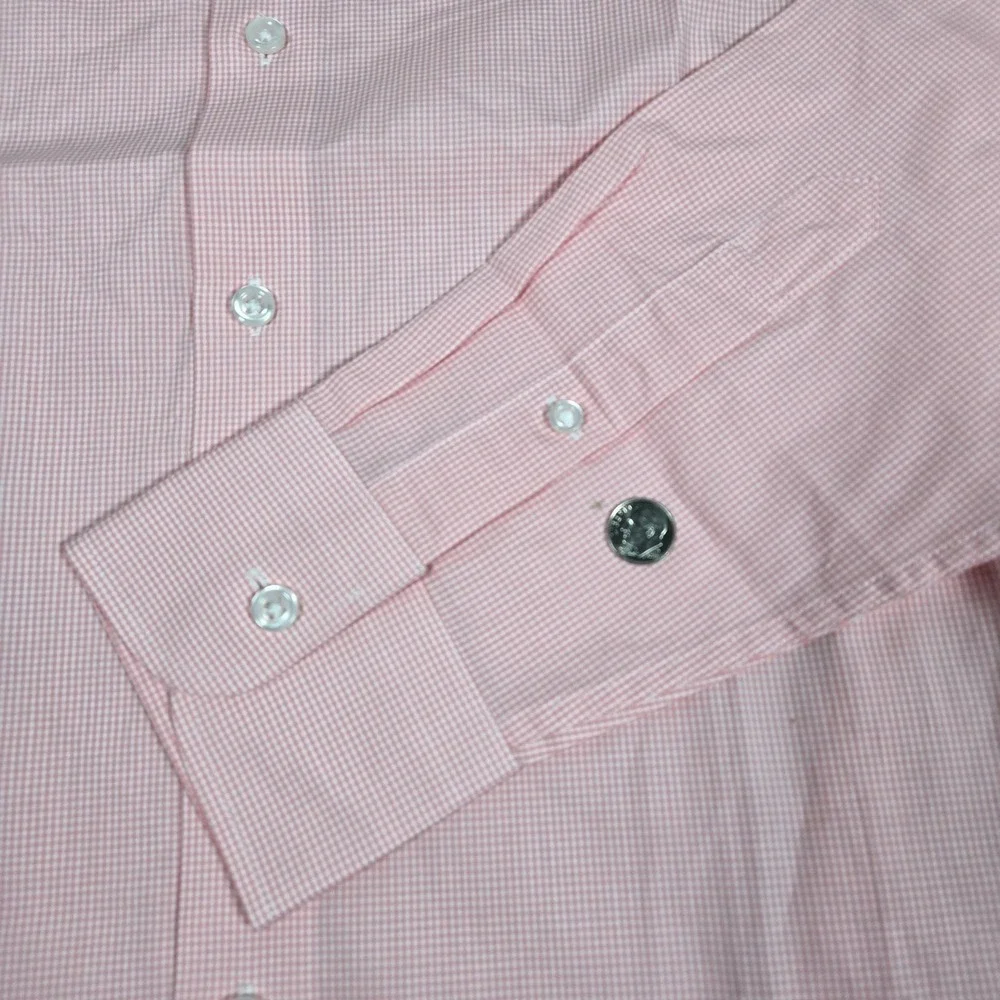 J. Crew Ludlow Premium‎ fine cotton dress shirt Rian White Pink 14h/32 NIB
